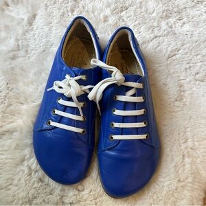 Aintap Handcrafted Blue Leather Oxfords Size 42